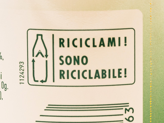 etichetta riciclo